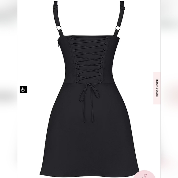 House of CB 'Carlotta' Black Corset Mini Dress - Picture 12 of 16